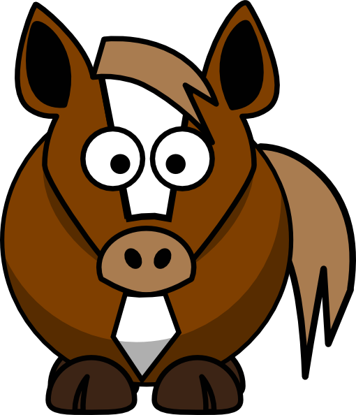 Cartoon Horse clip art - vector clip art online, royalty free 