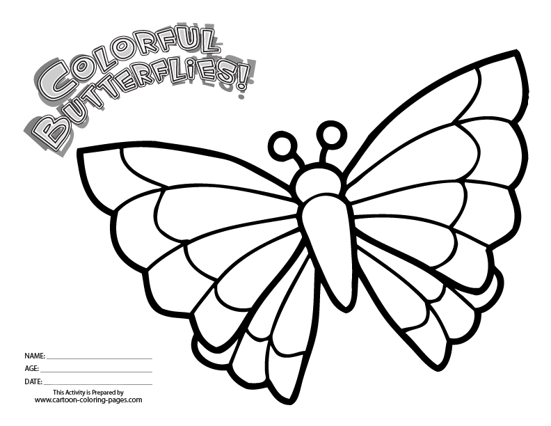 Color Pages of Butterflies