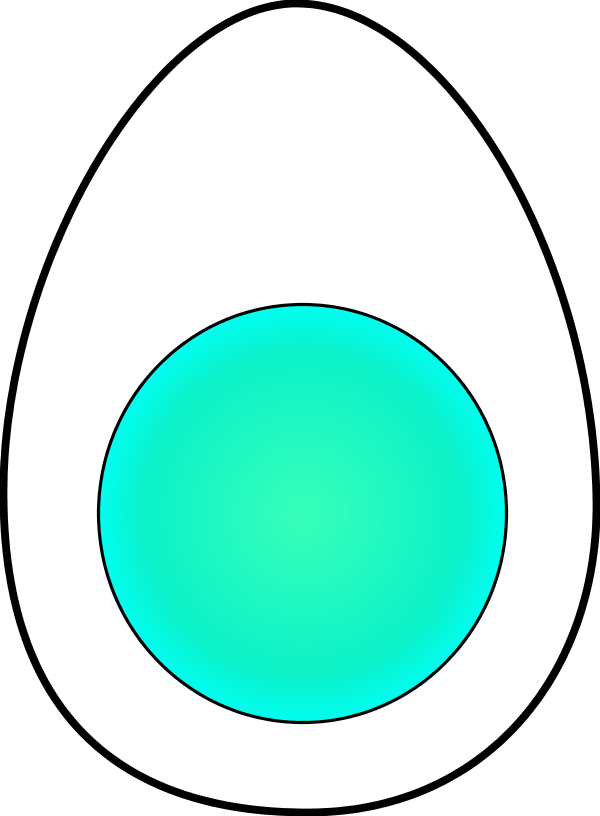 soft boiled egg - vector Clip Art