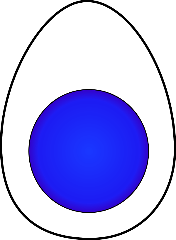 hard boiled egg - vector Clip Art
