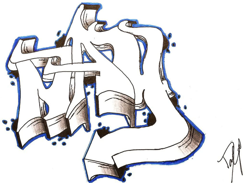 Graffiti Letters Alphabet Wildstyle Clip Art Library