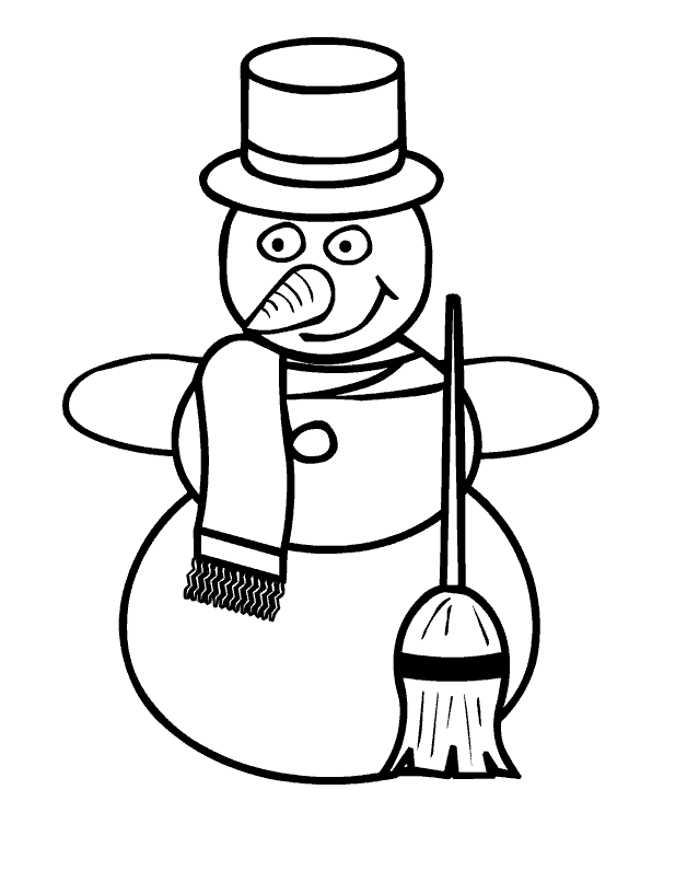 Coloring Page - Christmas snowman coloring pages 7