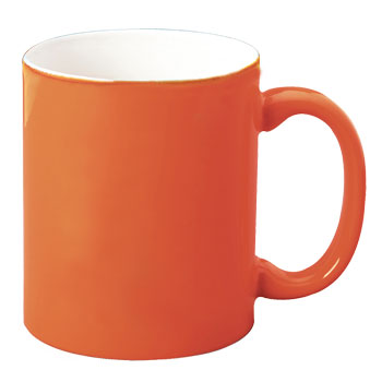 11 oz c-handle coffee mug - orange out [10303] : Splendids 