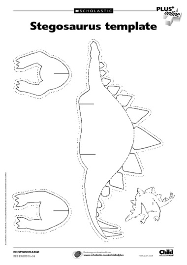 3d Dinosaur Craft Template Clip Art Library