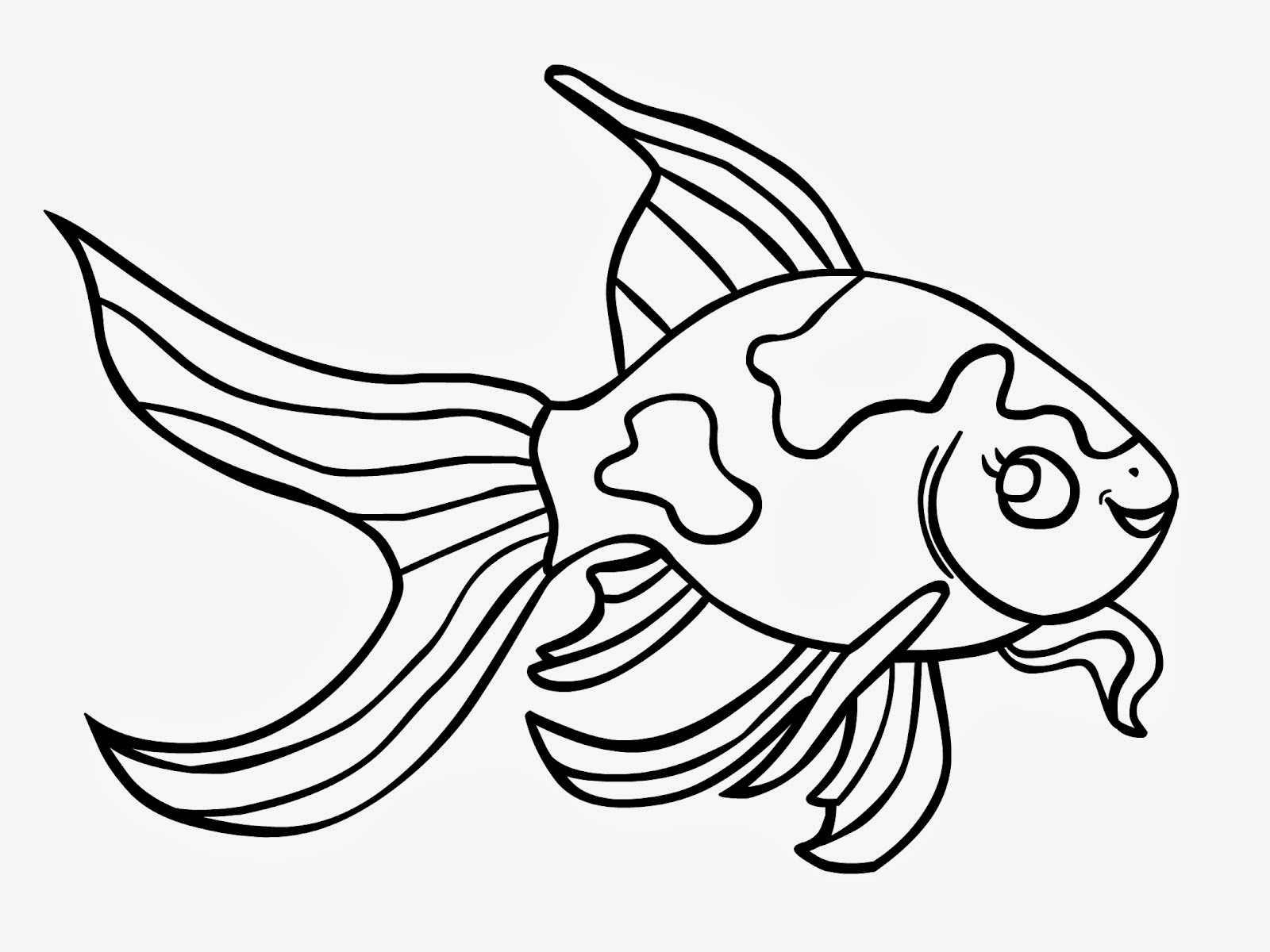 Gold Fish Clip Art Black And White - Gallery