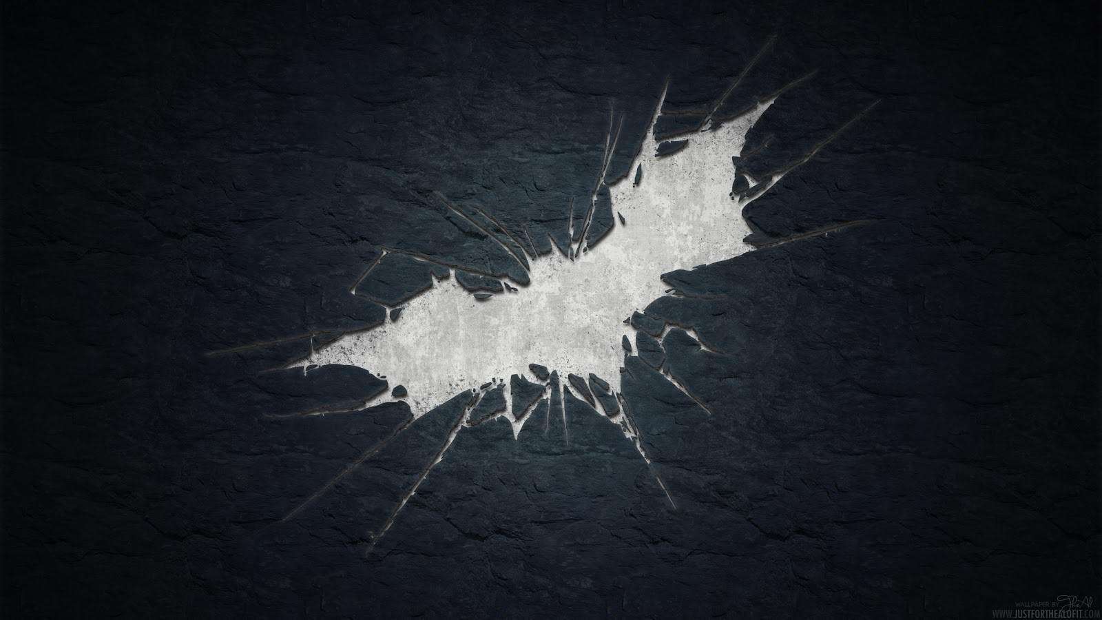 3D Batman Symbol In Back Background Hd Wallpaper