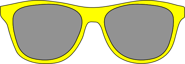 Yellow Sunglass Clip Art at Clipart library - vector clip art online 