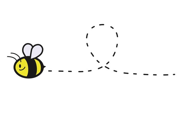 cute bee template |  its honey. - air, animal, bee, bumblebee 