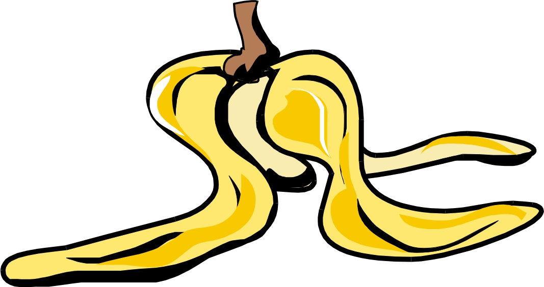 Pix For  Cartoon Banana Peel With A Face