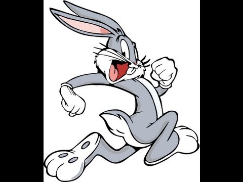 running rabbit cartoon drawing - Clip Art Library