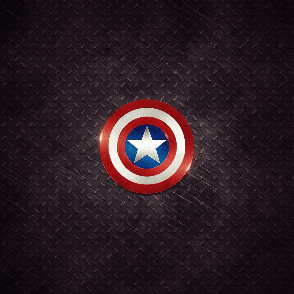 Captain America Logo - 1024x1024 iWallHD - Wallpaper HD