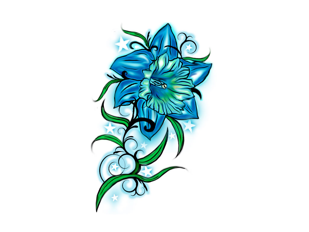daffodil tattoo designs - Clip Art Library