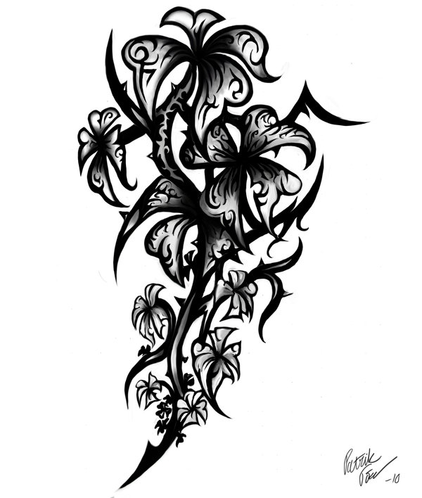 Tribal flowers by Patrike on Clipart library