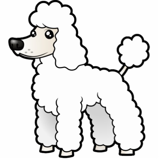 poodle clipart black and white - Clip Art Library