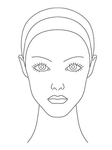 Blank Female Face Template Clip Art Library