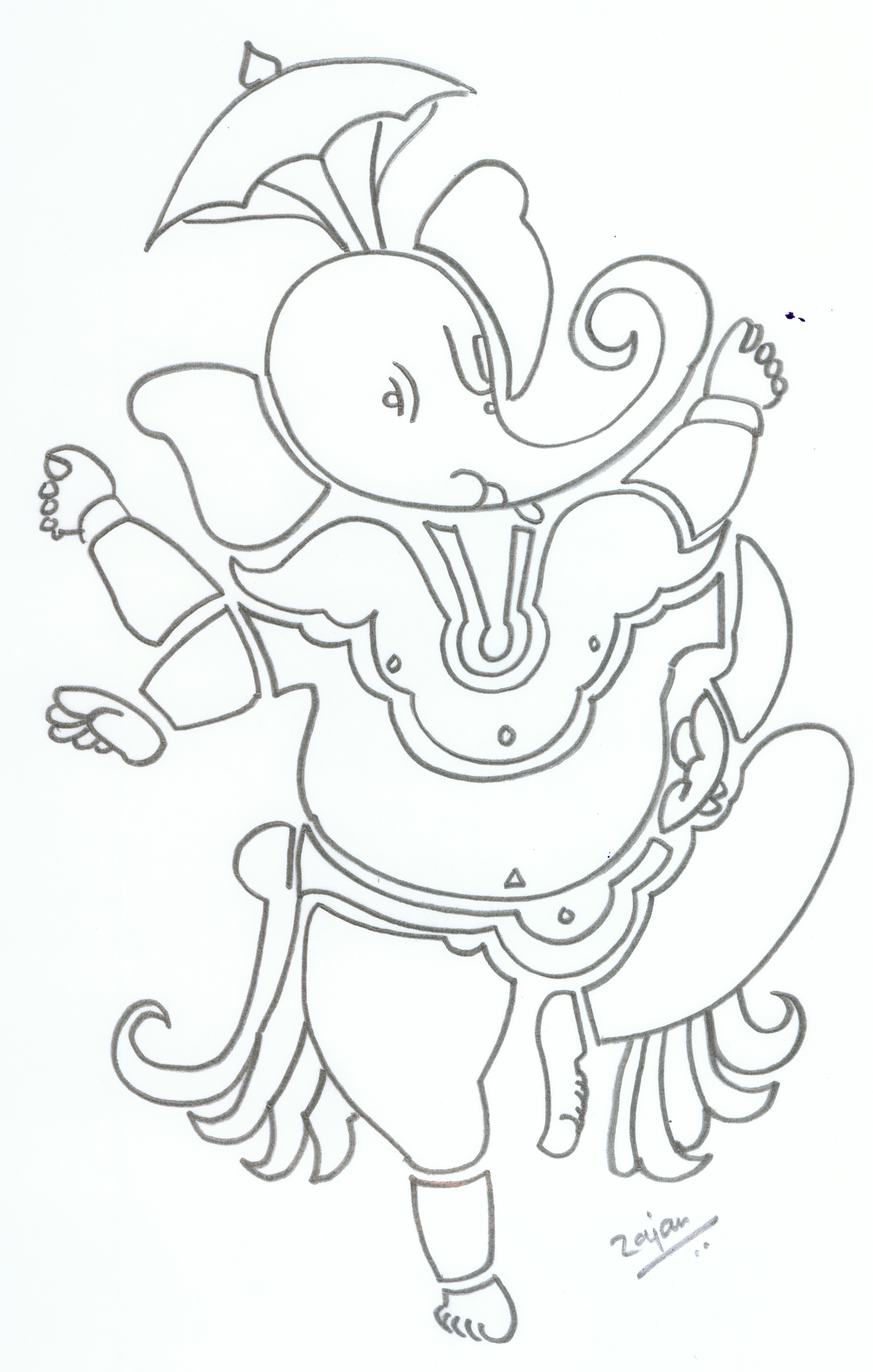 Free Ganesh Ji Sketch, Download Free Ganesh Ji Sketch png images, Free