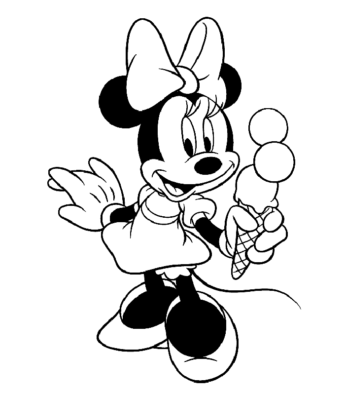 Free Minnie Mouse Face Coloring Pages, Download Free Minnie Mouse Face