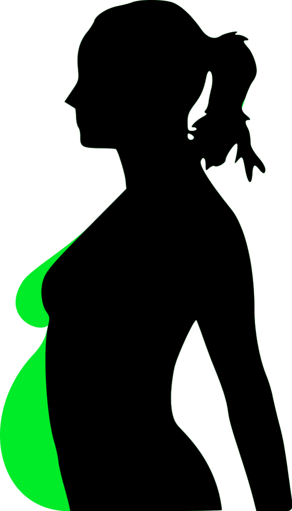 pregnancy silhouet 1 - vector Clip Art