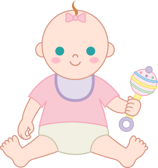 Baby Girl Rattle Clipartbaby Girl With Rattle Free Clip Art 