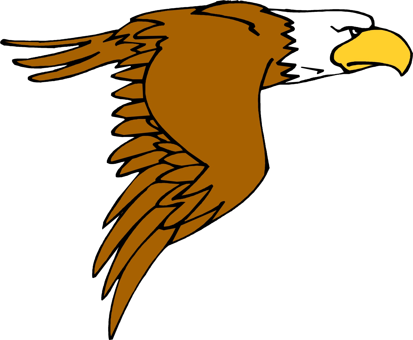 Cartoon Eagle Flying 