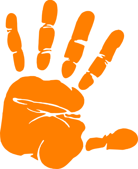 Free Handprint Clipart - Clipart library