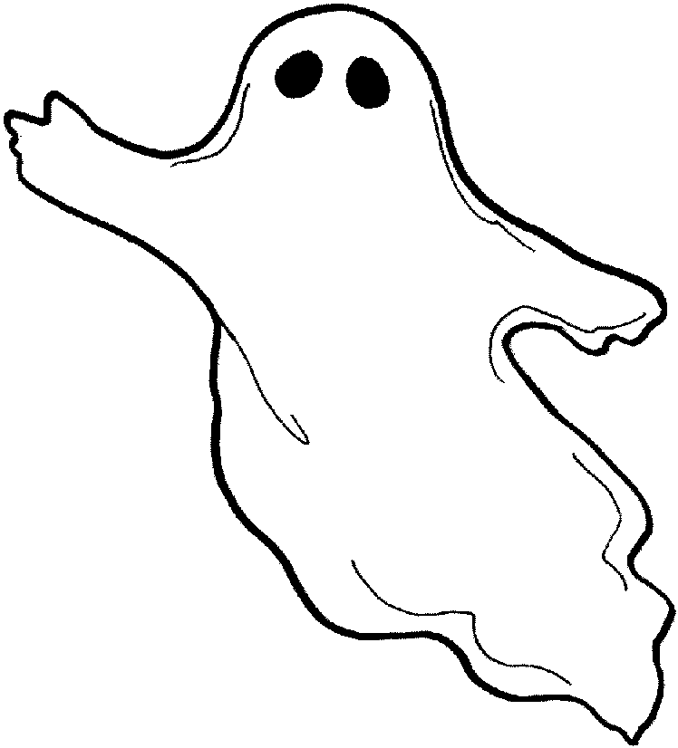 Halloween Ghost Coloring Pages - Wallpapers and Images 