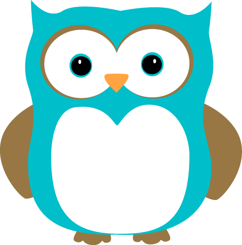Blue and Brown Owl Clip Art - Blue and Brown Owl Image