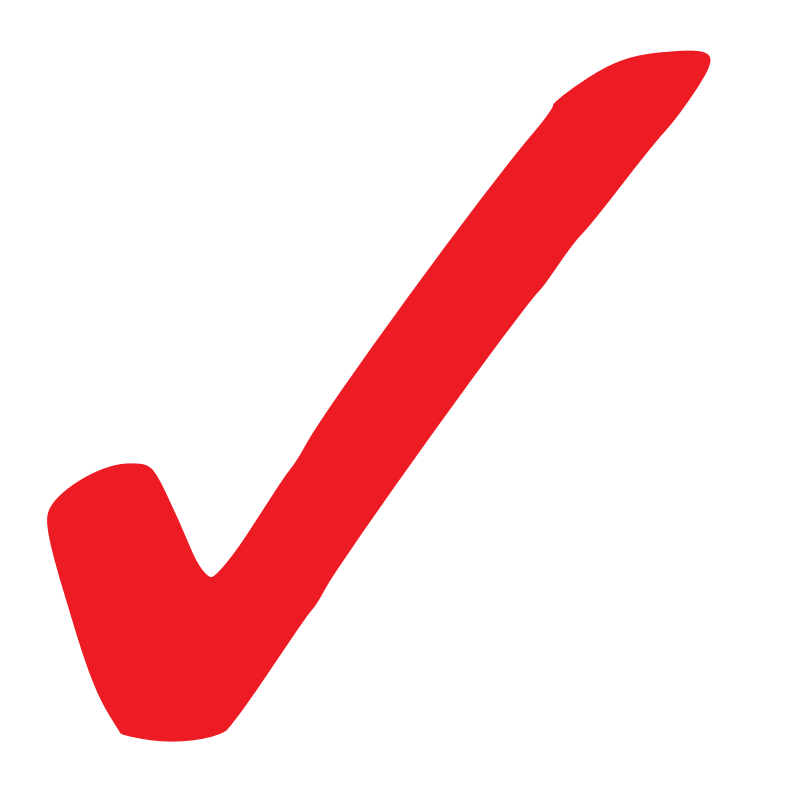 Clipart - Simple Red Checkmark
