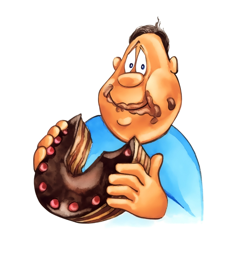 free clipart man eating - photo #24