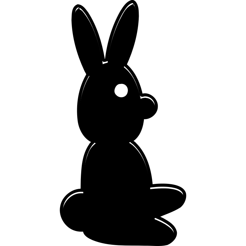 Free Rabbit Silhouette, Download Free Clip Art, Free Clip Art on