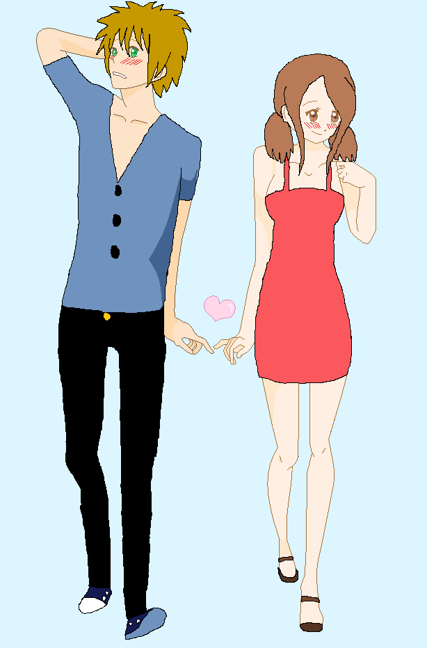 Misa and Kai Holding Hands by NamiCat on Clipart library