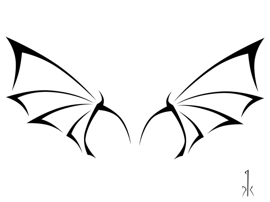 Clipart library: More Like Dragon Wings Tattoo by krullfilth