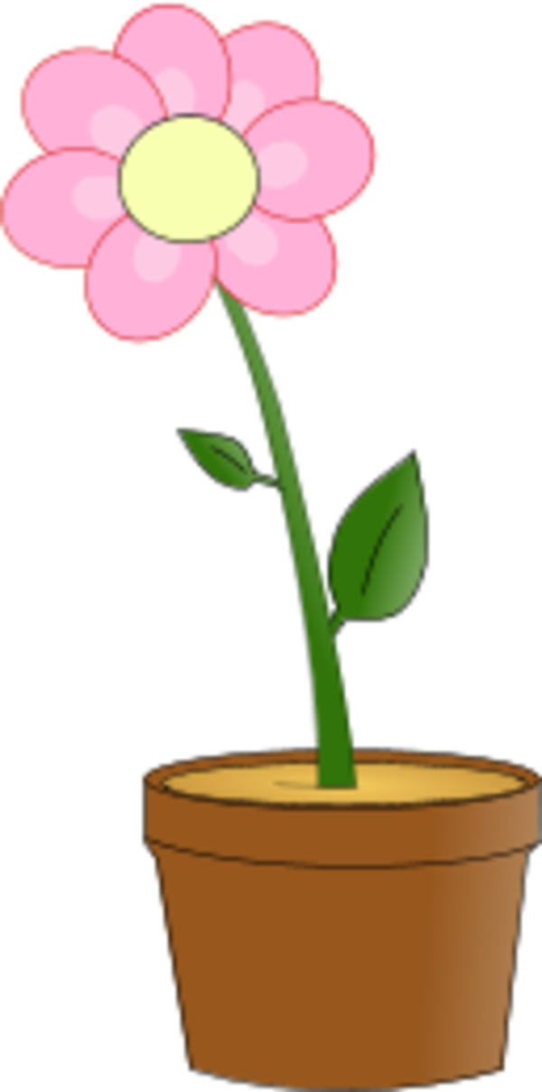 free clip art flowers in pots - photo #8