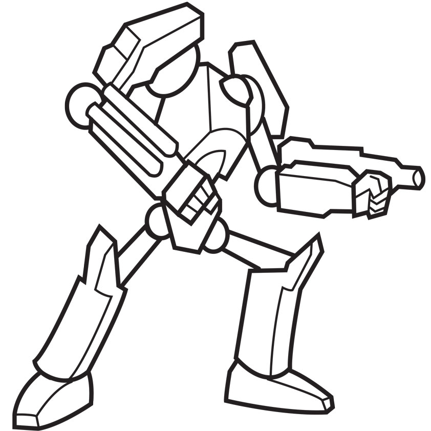 easy robot sketch