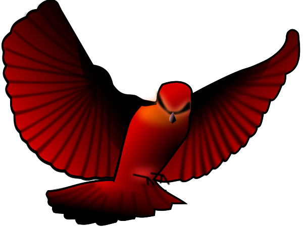 Red bird SVG Vector file, vector clip art svg file - ClipartsFree