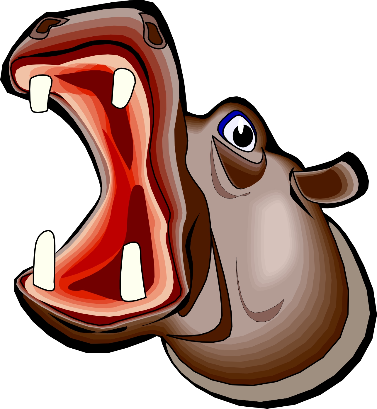 Cartoon Hippo Head Images  Pictures - Becuo
