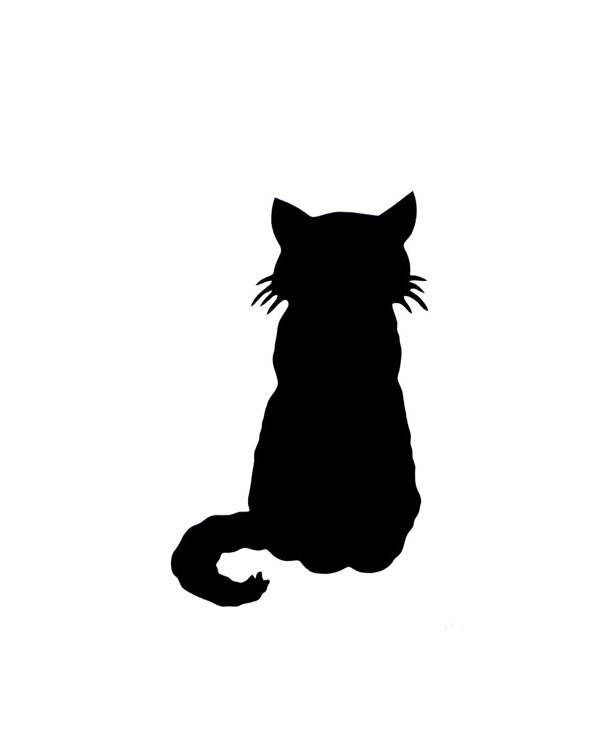 Sitting Cat Silhouette Images  Pictures - Becuo