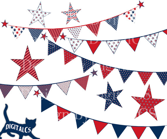 4th Of July Star Clipart