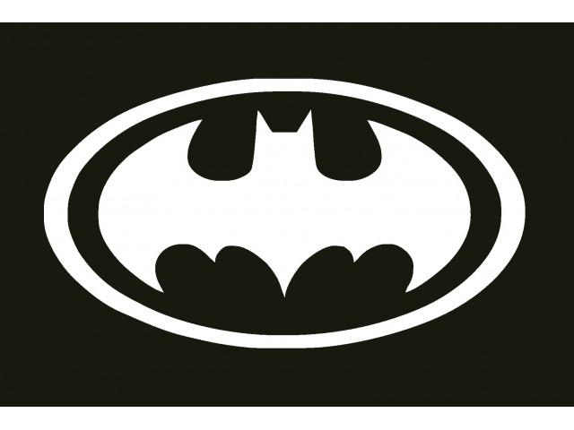 Batman 01 glitter tattoo stencil | glitterify.