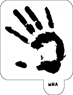 Hand Print Printable - Clipart library