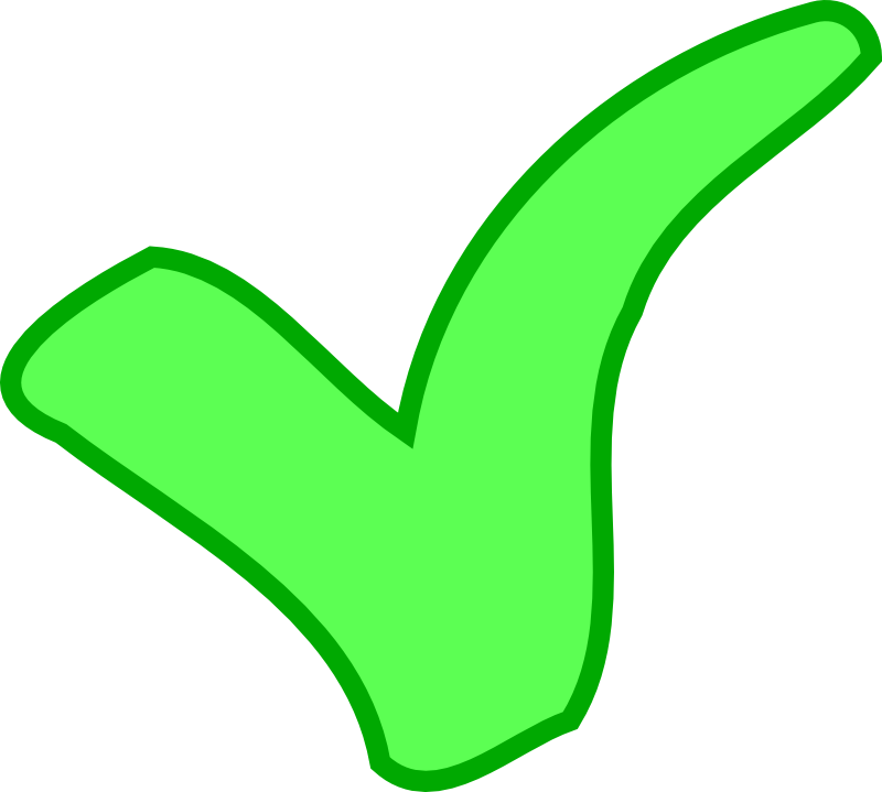 Clipart - green OK / success symbol