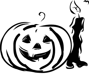Free Halloween Candle Clipart - Public Domain Halloween clip art 