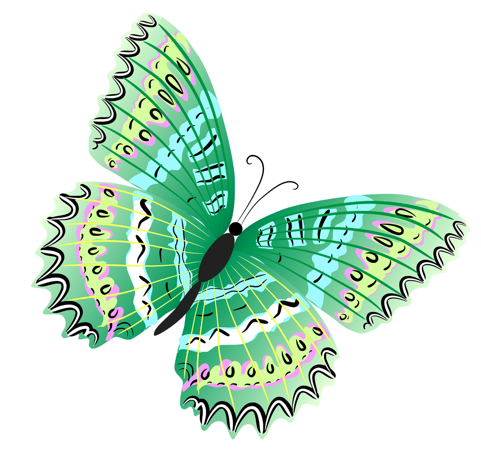 Free Green Butterfly Clipart, Download Free Green Butterfly Clipart png
