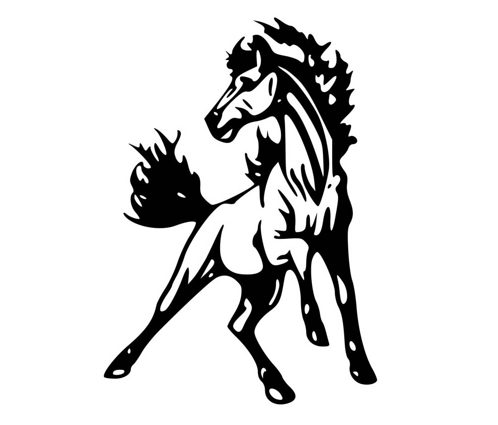 clip art mustang horse free - photo #22