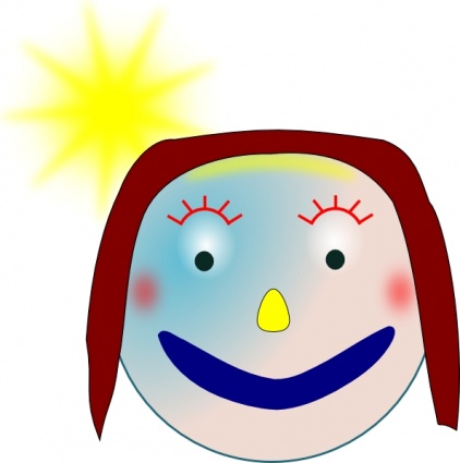 Smiley Girl clip art - Download free Other vectors