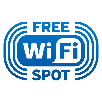 Wireless Decal Sticker WiFi Free Spot Sign Vinyl X2WW8 - ClipArt 