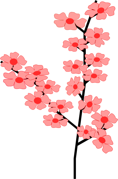 Cherry Blossom Graphic Clip Art Download