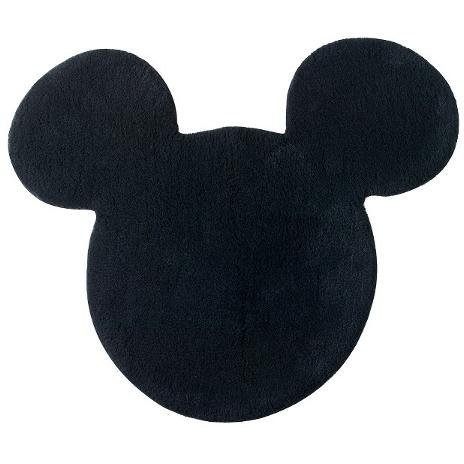 mickey mouse head bathroom rug.