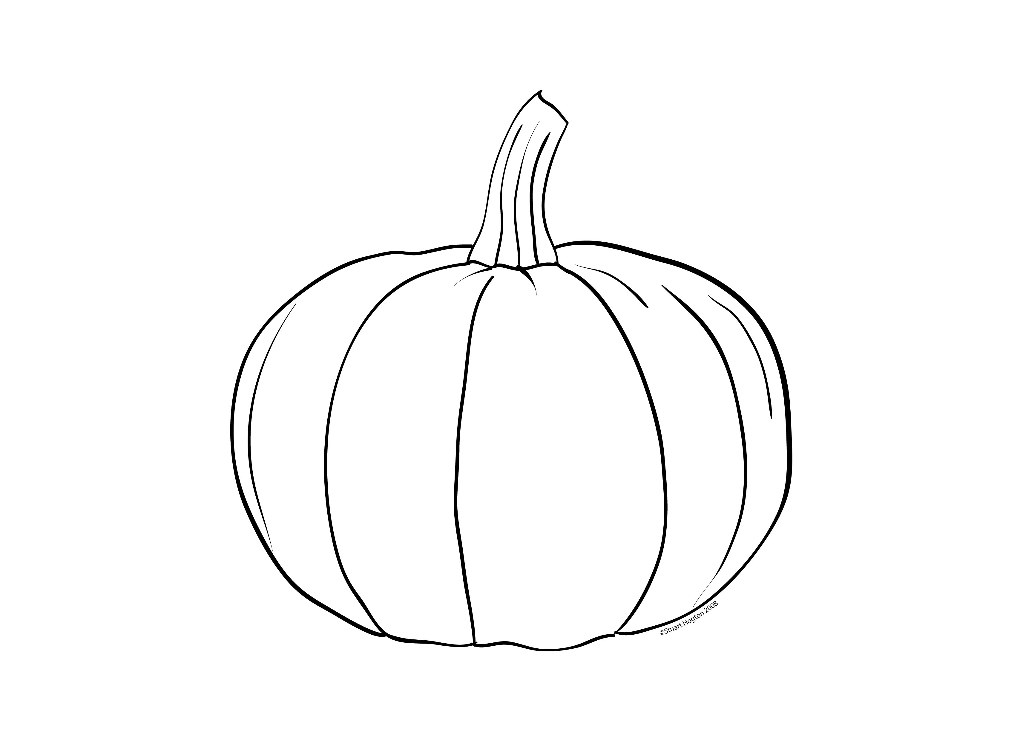 Free Pumpkin Line Drawing, Download Free Pumpkin Line Drawing png