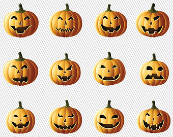 Popular items for pumpkin clipart 